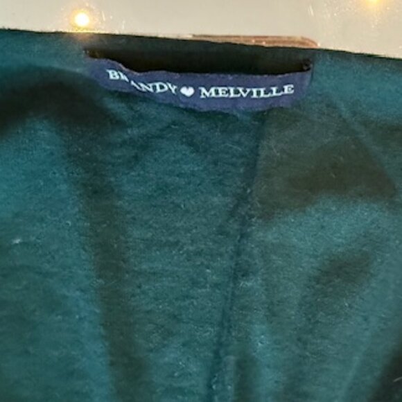 Pre-loved Brandy Melville Forest Green Top - Women's One Size (S) - Picture 5 of 6